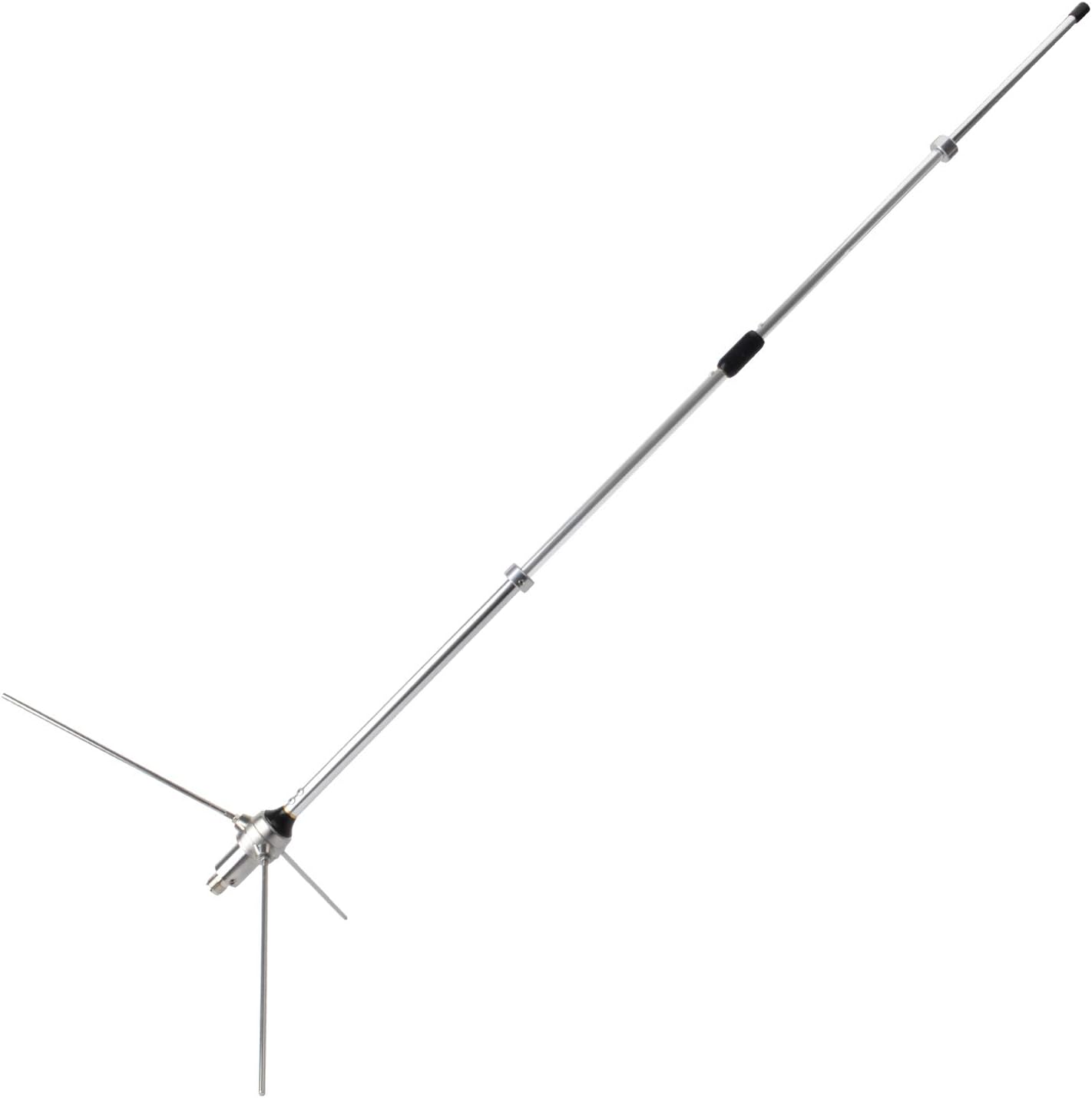 UAYESOK UHF Ham Amateur Base Station Antenna Tunable GMRS Vertical Base Antenna 70cm 390-470MHZ 100W 6.0dBi SO239 Connector for Device Repeater Ham Radio Pack of 2