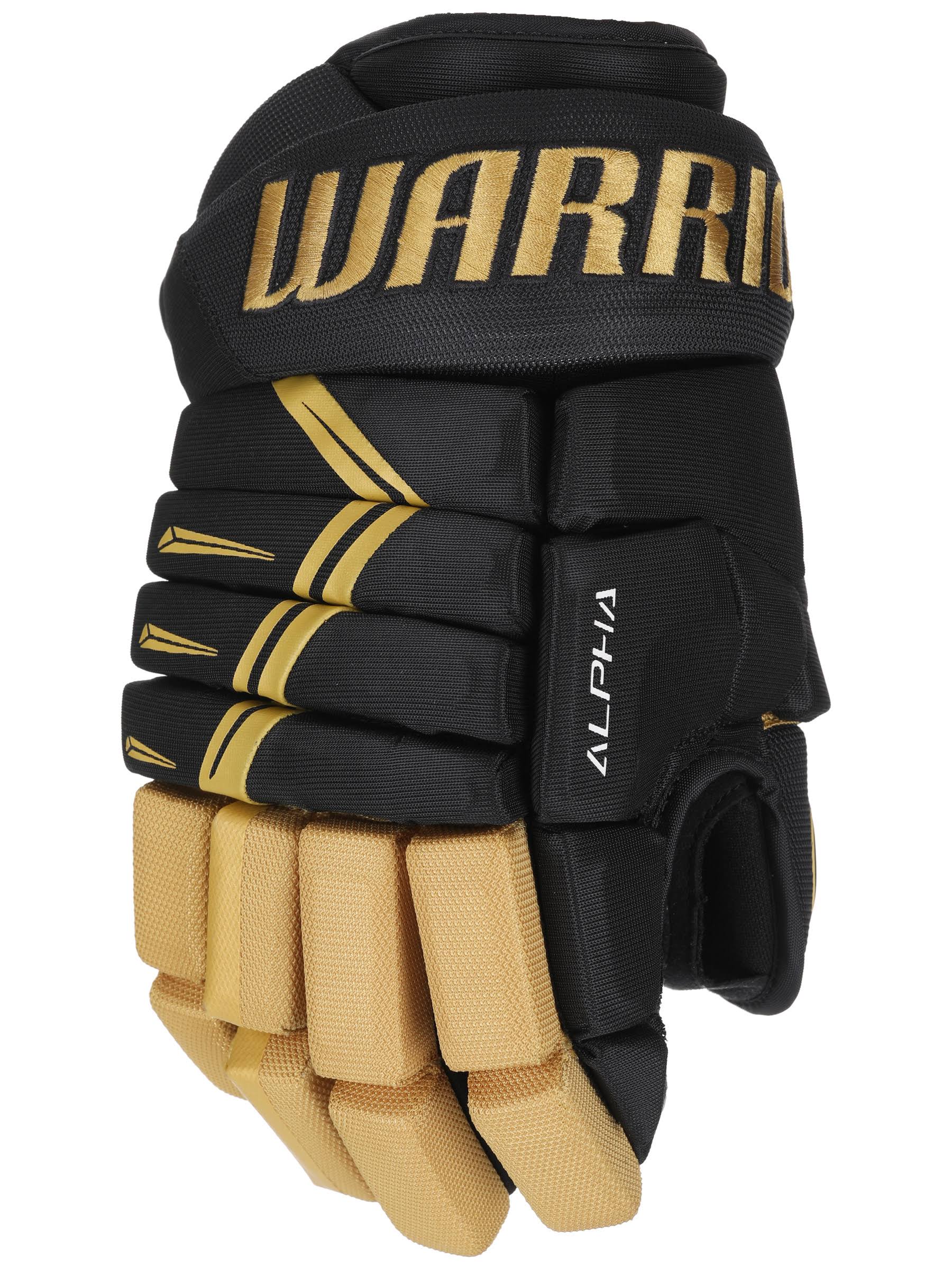 Warrior Alpha DX3 Hockey Gloves - Youth - Black - 9.0x22