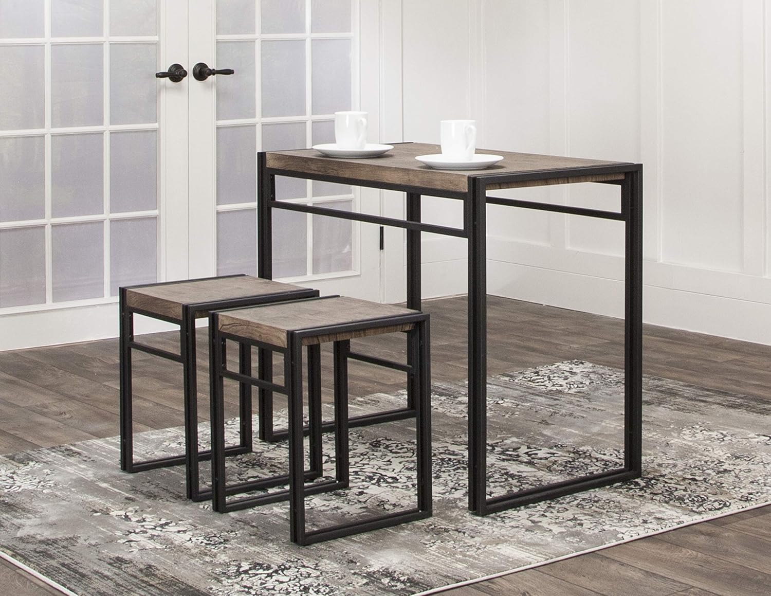 Sunset Trading Dawson Dining Set, Brown Gray/Black