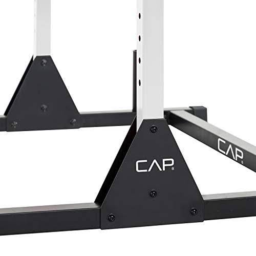 Cap Barbell Power Rack Exercise Stand, White