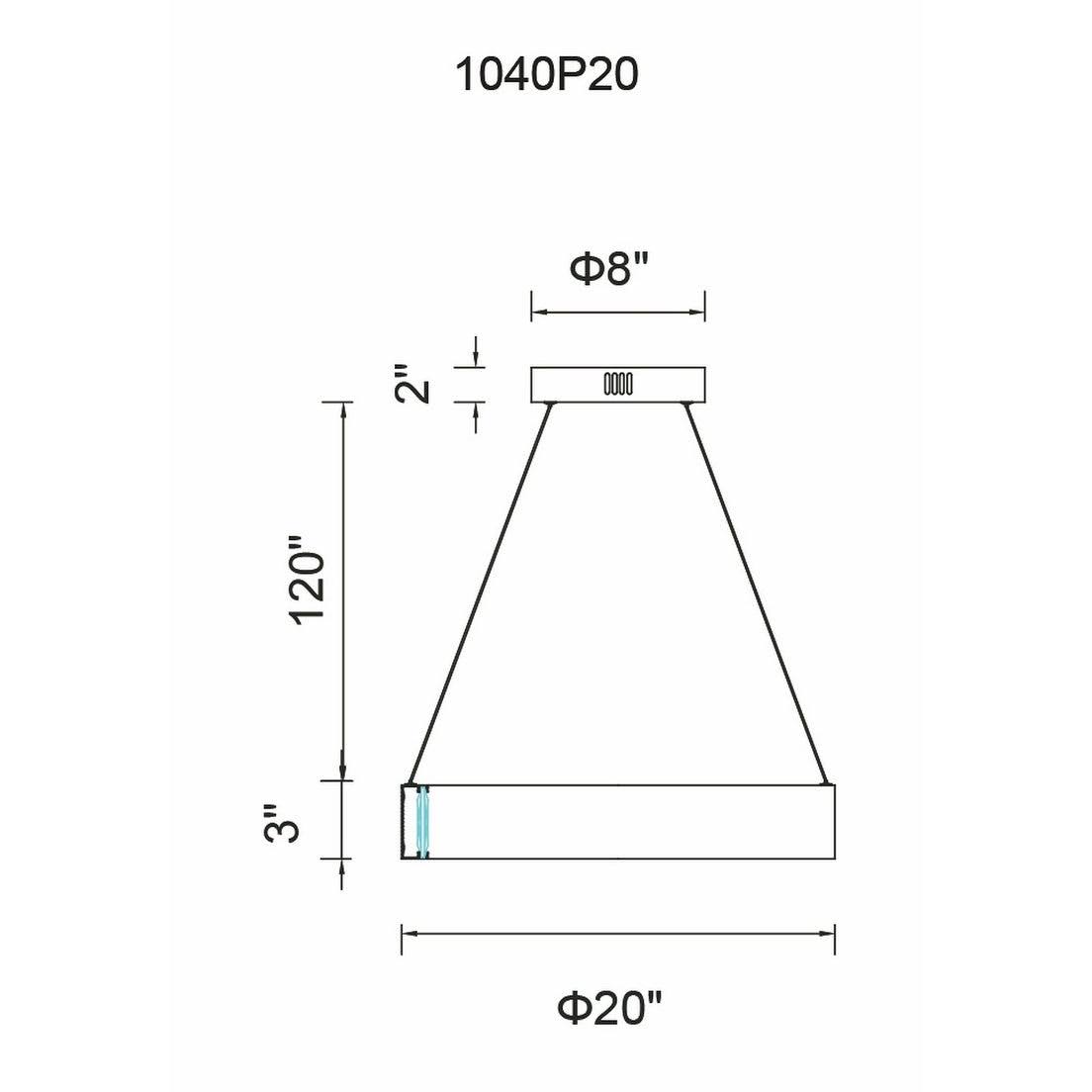 CWI Lighting 1040p20-101 Rosalina LED Chandelier with Matte Black Finish