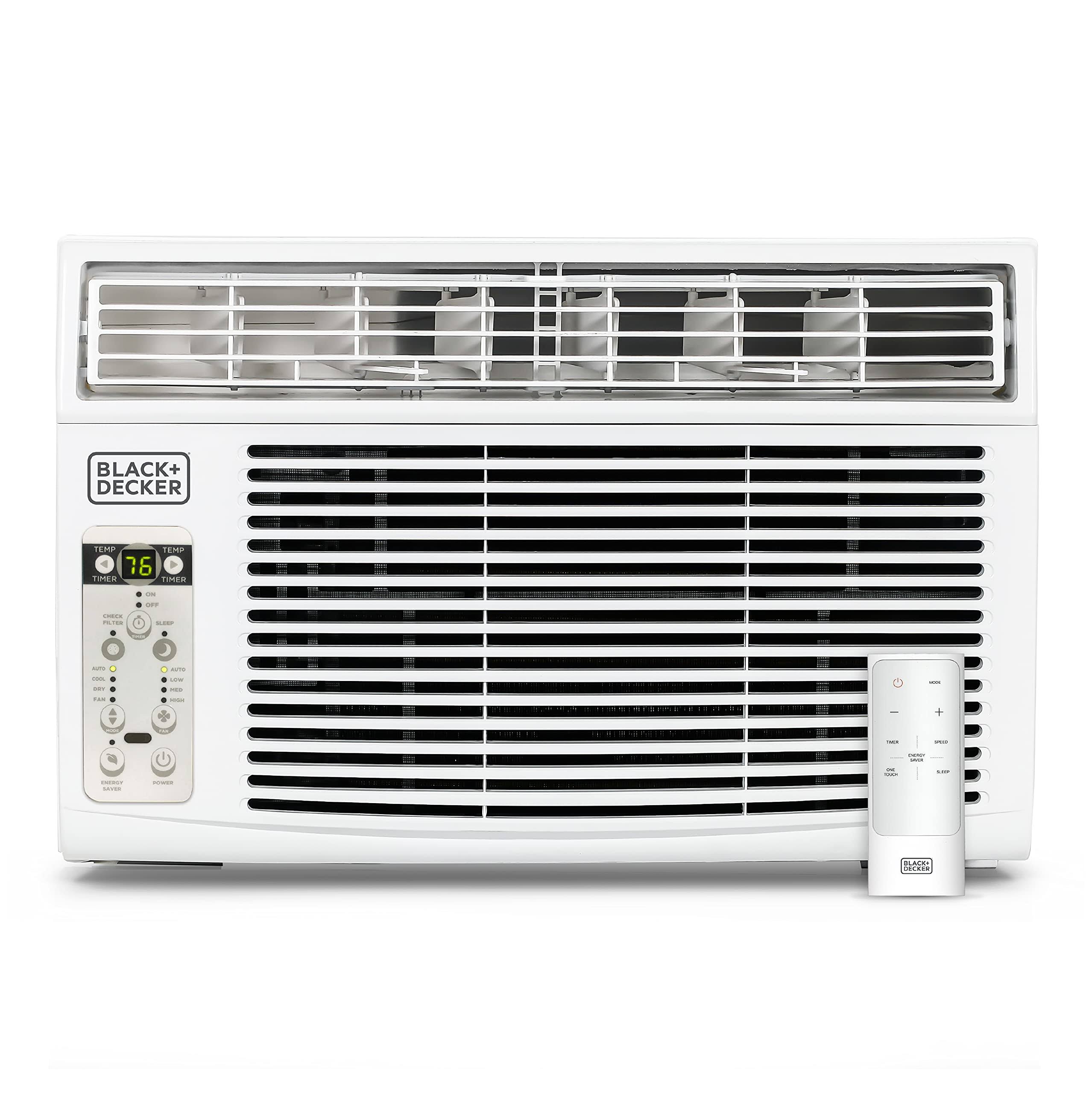 Black u0026 Decker 14,500 BTU Window Air Conditioner with Remote, White