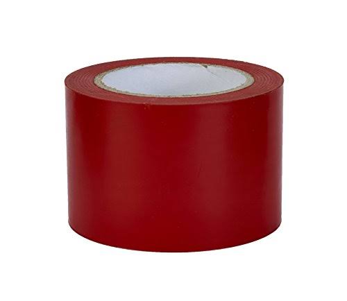 Mutual Industries 17785-79-3000 PVC Vinyl Aisle Marking Tape, 6 mil, 3x22 x 36 Yd., Red (Pack of 16)