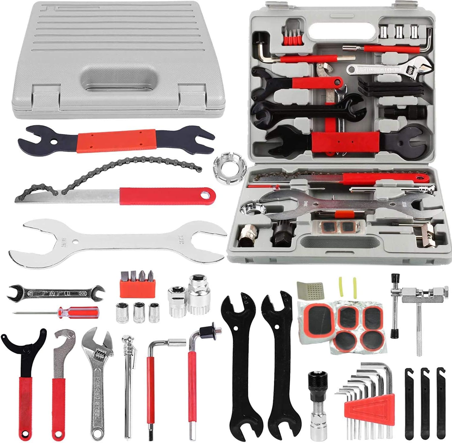 YOUHO Bike Repair Tool Kits, Bicycle Tool Kit Multi-Function Tool Kit, Maintenance Tool Set with Tool Box Best Value Professional Home Bike Tool with Premium Quality Pack of 2