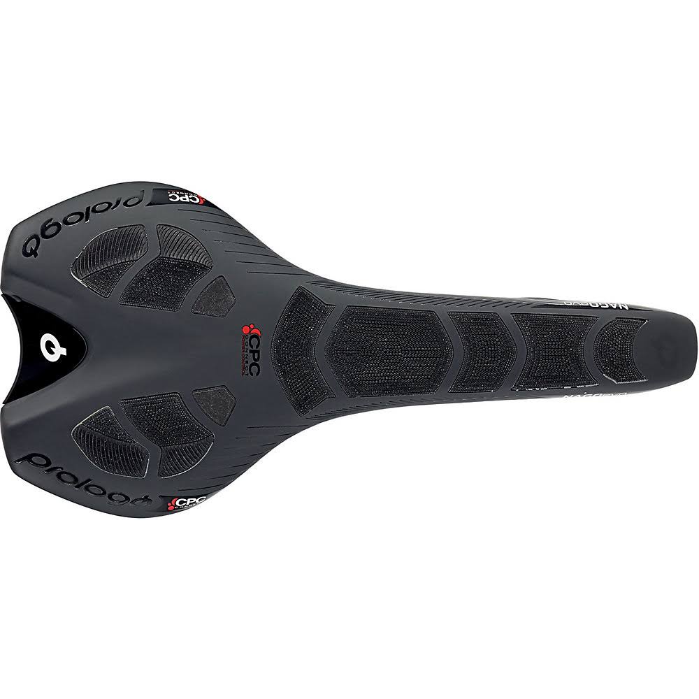 Prologo Nago Evo CPC Saddle 141mm Wide Ti-Rox Alloy Rails: Hard Black