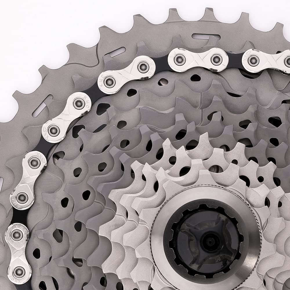 KMC X11 11 Speed Chain 118 Links, Bike Chains Bicycle Chain with Missing Link,Silver/Black