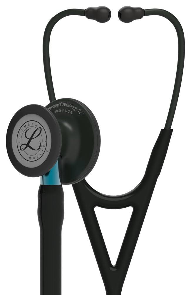 3M Littmann Cardiology IV Stethoscope - Black / Black / Blue