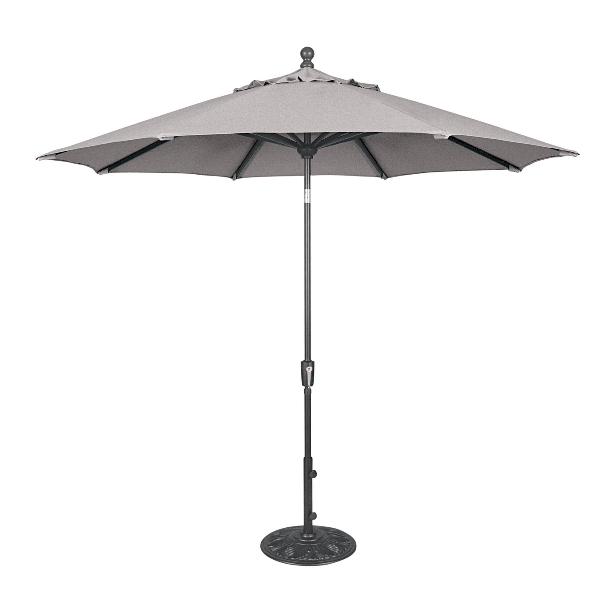 SimplyShade Catalina 9' Octagon Push Button Tilt Umbrella, Anthracite Frame Finish - Forest Green