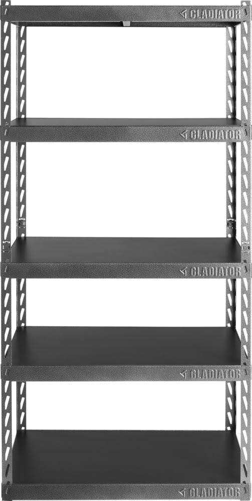 Gladiator EZ Connect Rack with Five Shelves, Black