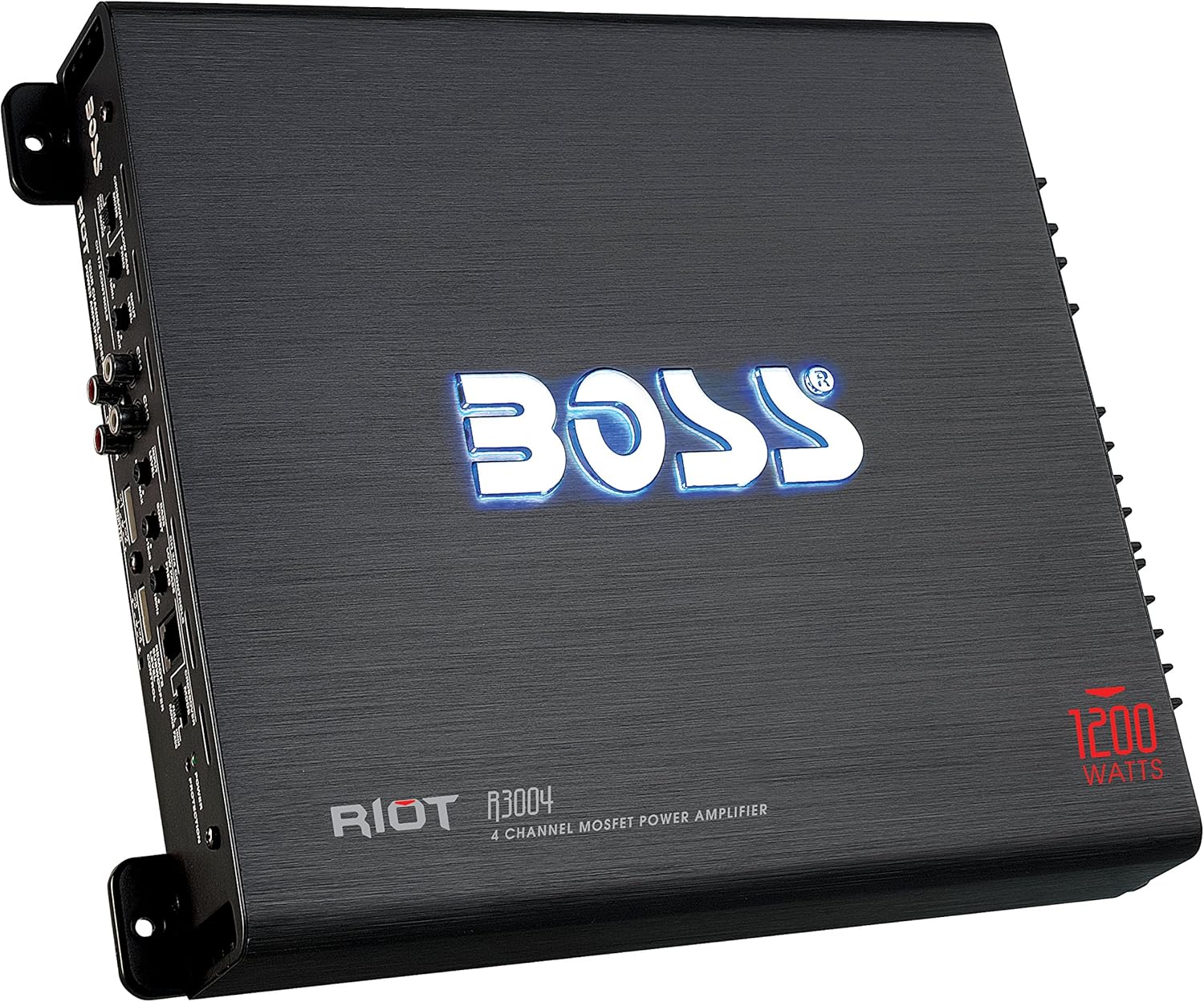 BOSS Audio Systems R1004 4 Channel Car Amplifier – Riot Series, 400 Watts, Full Range, Class A/B, 2 Ohm Stable, IC (Integrated Circuit) Great for Car Speakers and Car Stereos Pack of 2