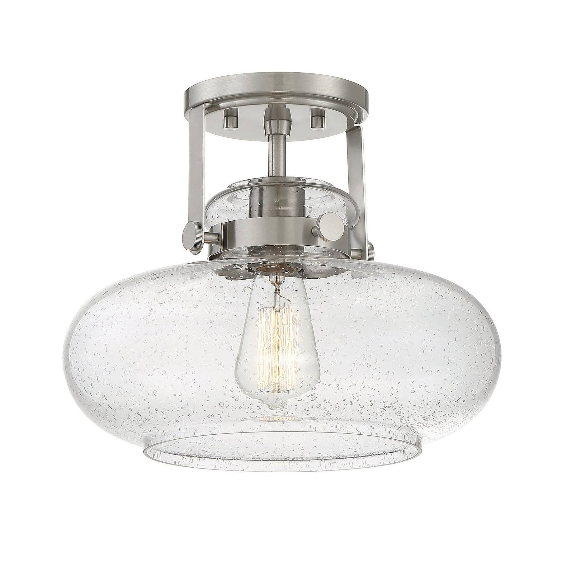 Meridian 1 Light Matte Black Semi Flush (M60064MBK)