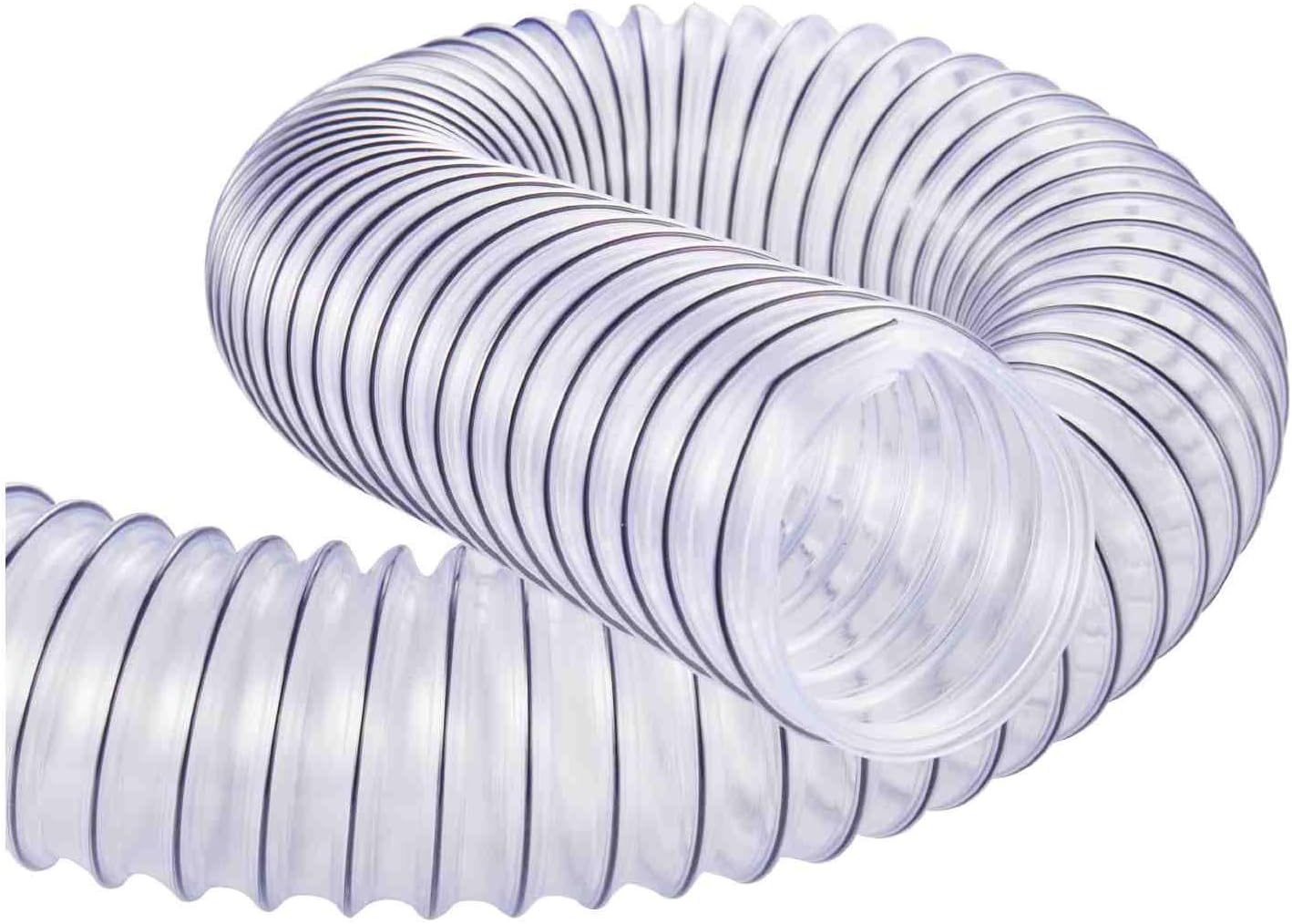 PVC Dust Collection Hose (2.5 Inch Diameter x 20 Feet Length) Pack of 2