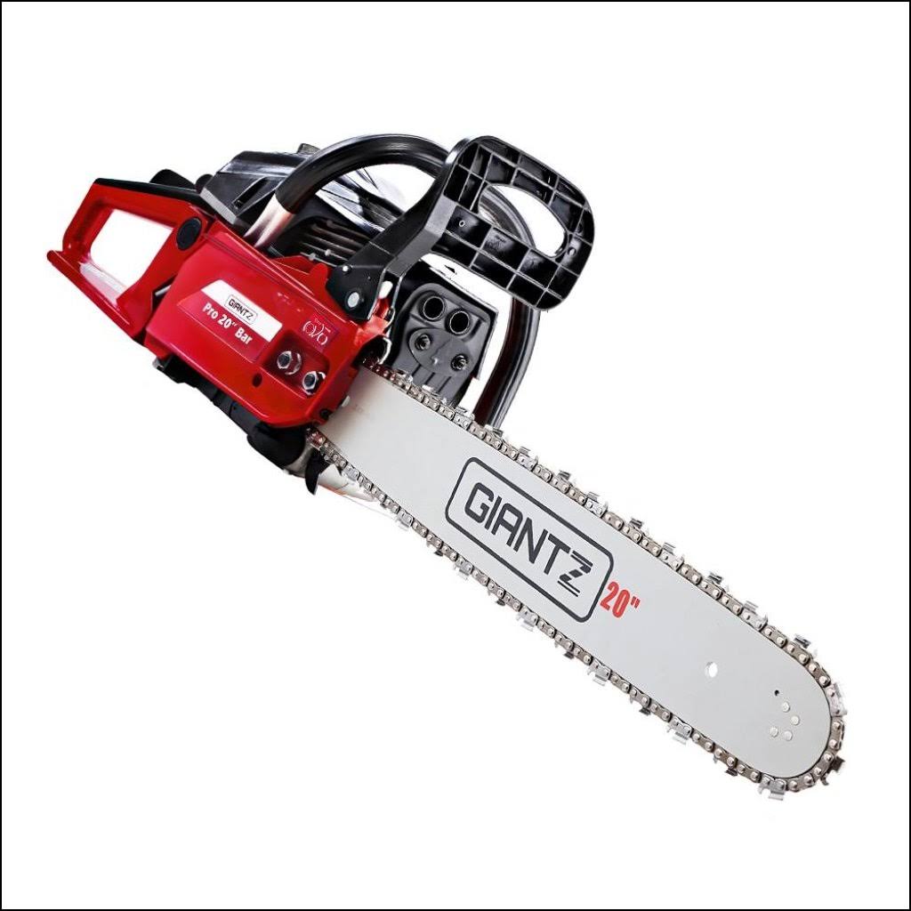 Giantz 52CC Petrol Commercial Chainsaw Chain Saw Bar E-Start Black