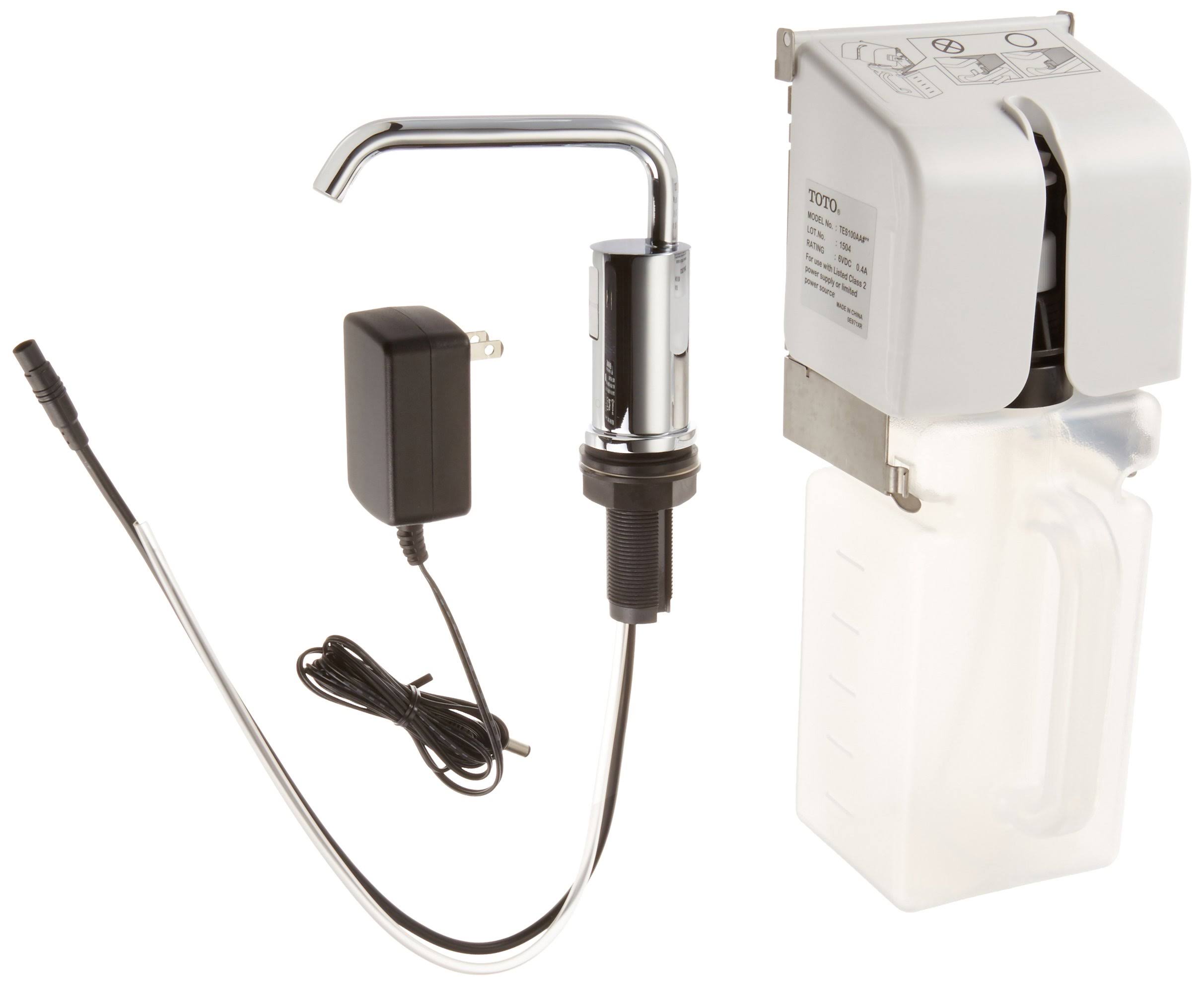 Toto TES100AA#CP Automatic Soap Dispenser AC, Polished Chrome