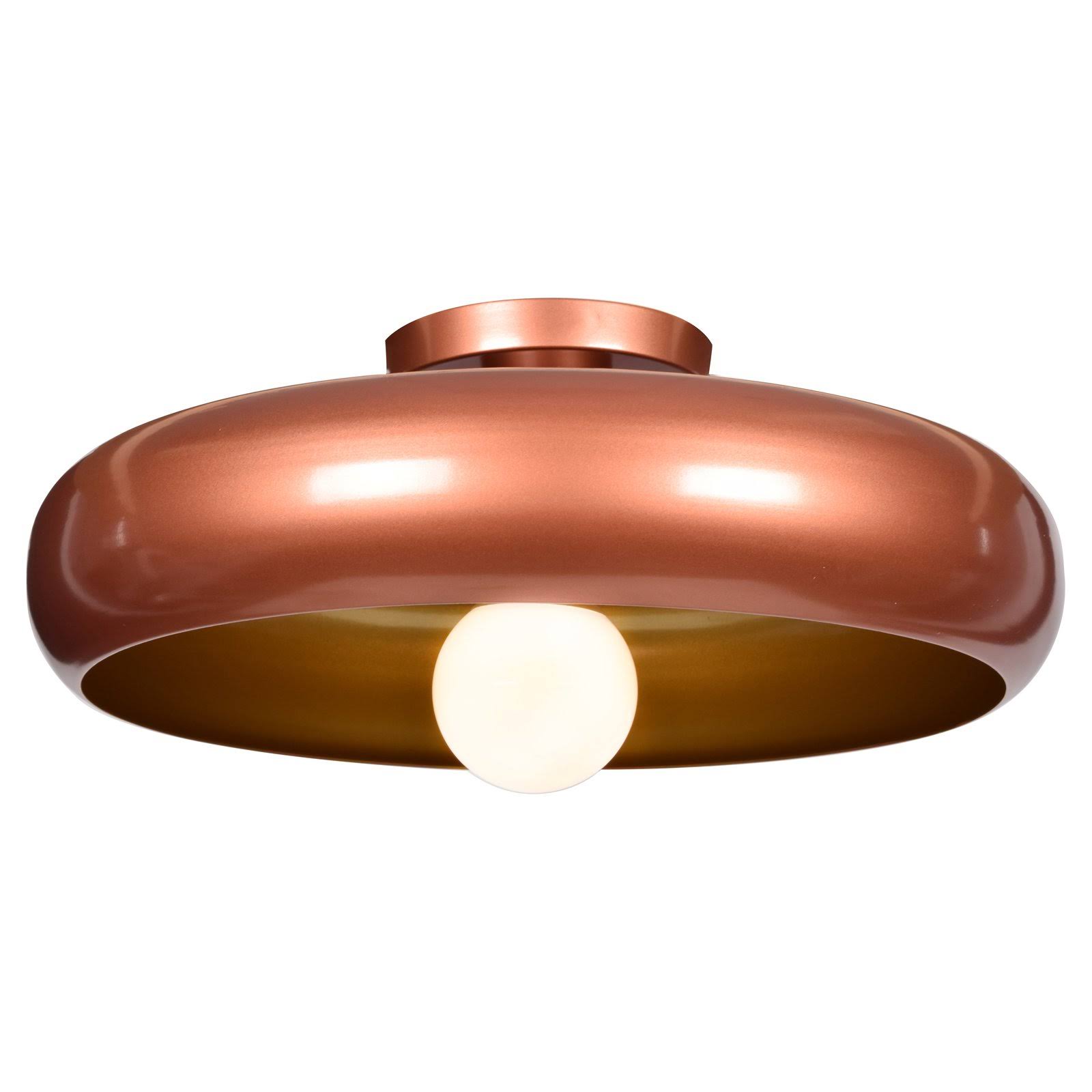 Access Lighting 23880LEDDLP-CP/GLD Bistro Round Colored LED Flush Mount
