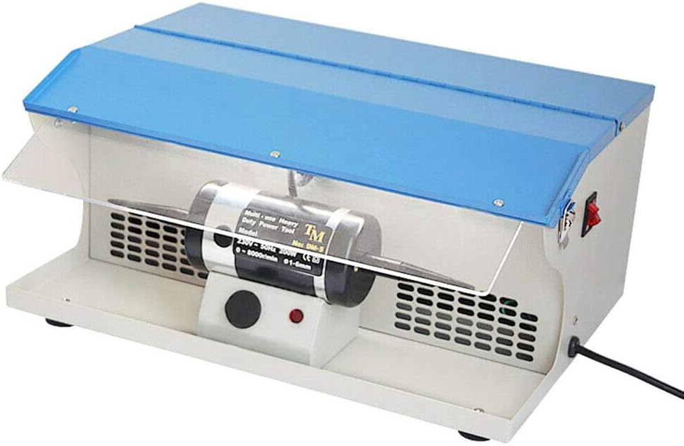 TFCFL Magnetic Tumbler 100mm Magnetic Polisher with 4 Speeds Control ,Jewelry Polisher Tumbler Machine Tool for Light Metals, Nonferrous Metals,Hard Plastic Precision Parts