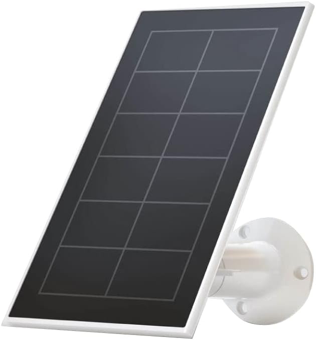 Arlo Certified Accessory - Solar Panel Charger (2021 Released) for Arlo Ultra, Ultra 2, Pro 3, Pro 4 and Pro 3 Floodlight Cameras, Weather Resistant, Adjustable Mount, Easy Installation,Black-VMA5600B
