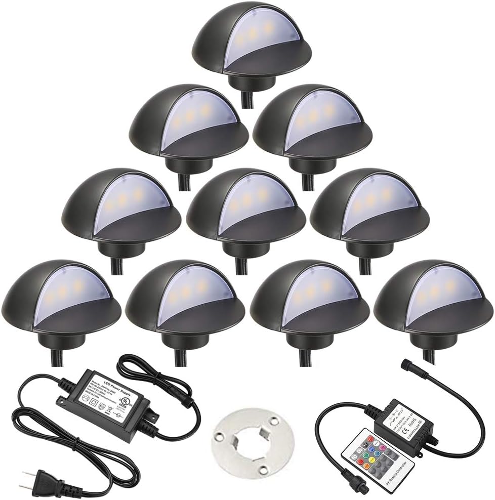 LED Deck Lights Kit, Sumaote 10pcs WiFi Wireless Control &Phi;1.97
