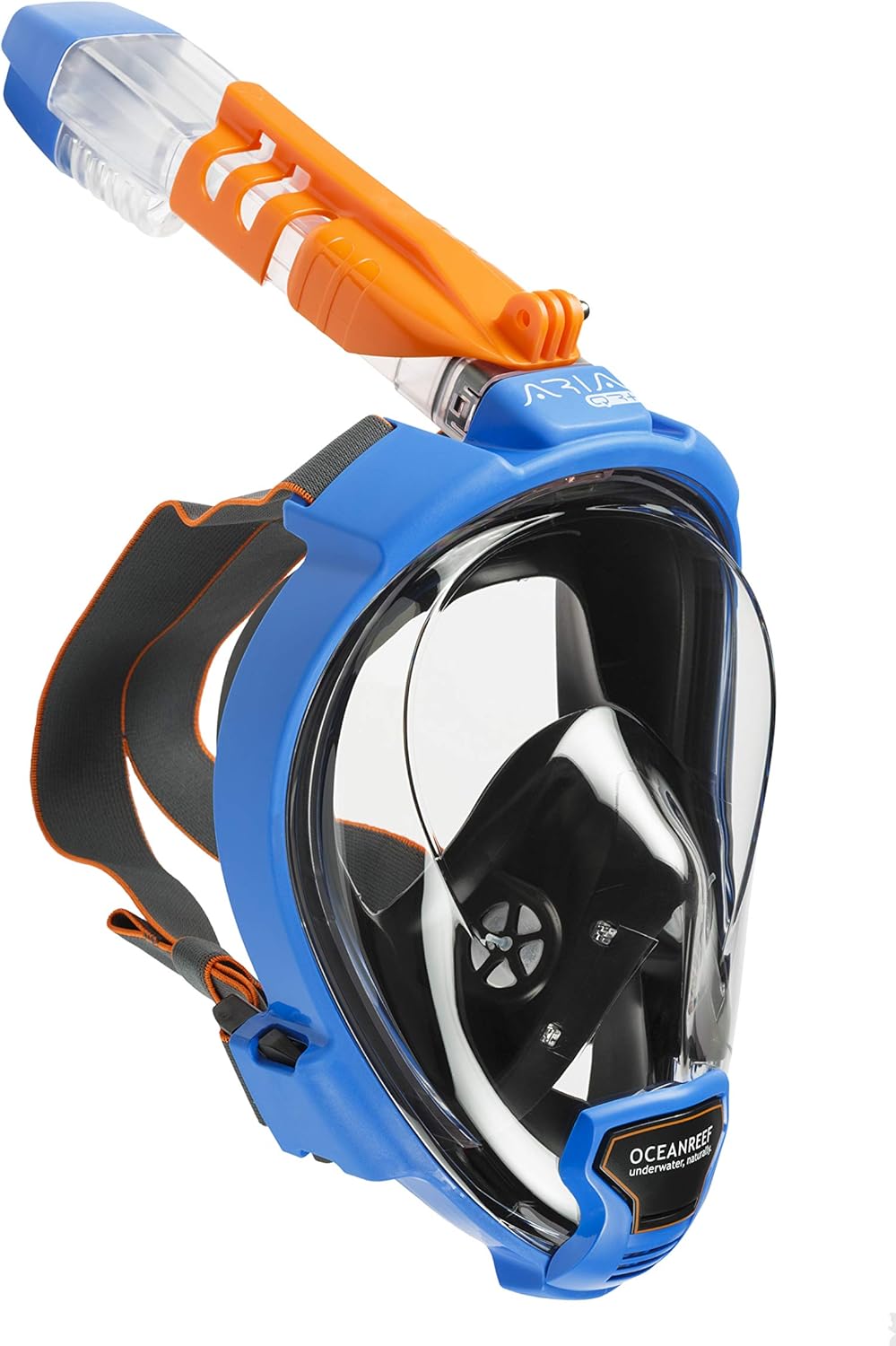 OCEAN REEF - Aria QR + Quick Release Snorkeling Mask - Full Face Snorkeling Mask - 180 Degree Underwater Vision - 8 Different Colours and 4 Sizes