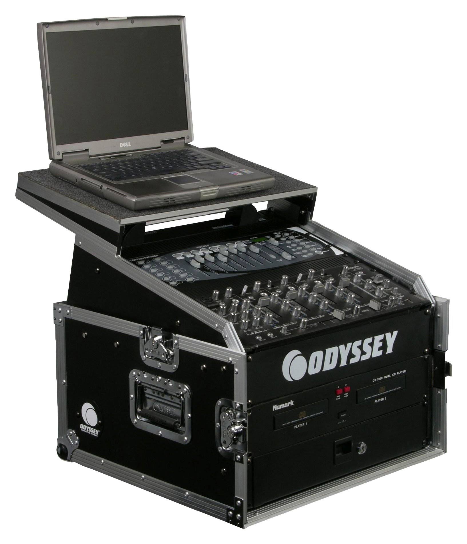 Odyssey FZGS1004 Flight Zone Glide Style 10U x 4U Combo Rack