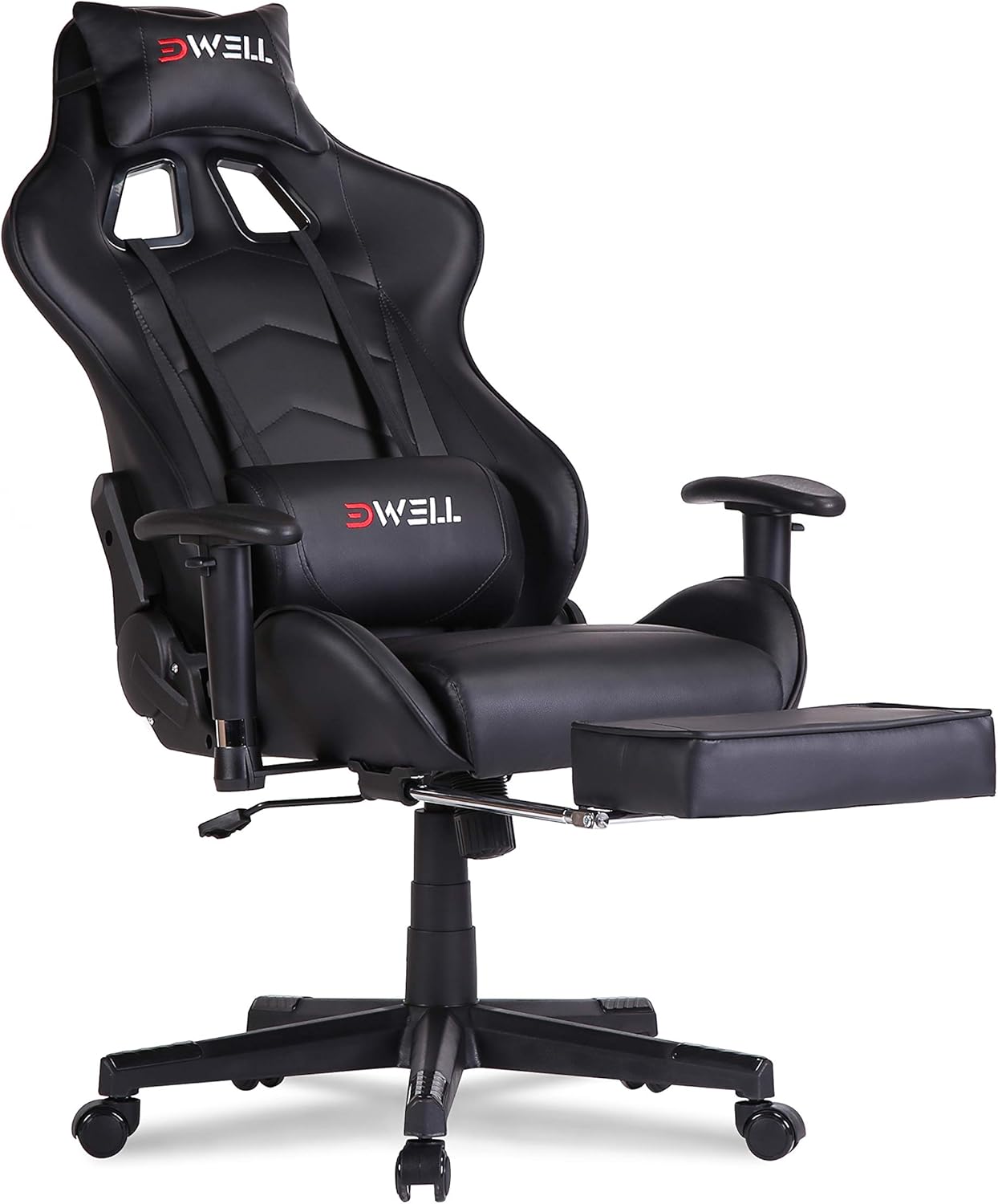 Pink Gaming Chair, Computer Chair,Gamer Chair,Gaming Chair with Footrest,Gaming Chair for Adults,High Back Office Chair with Headrest and Massage Lumbar Support