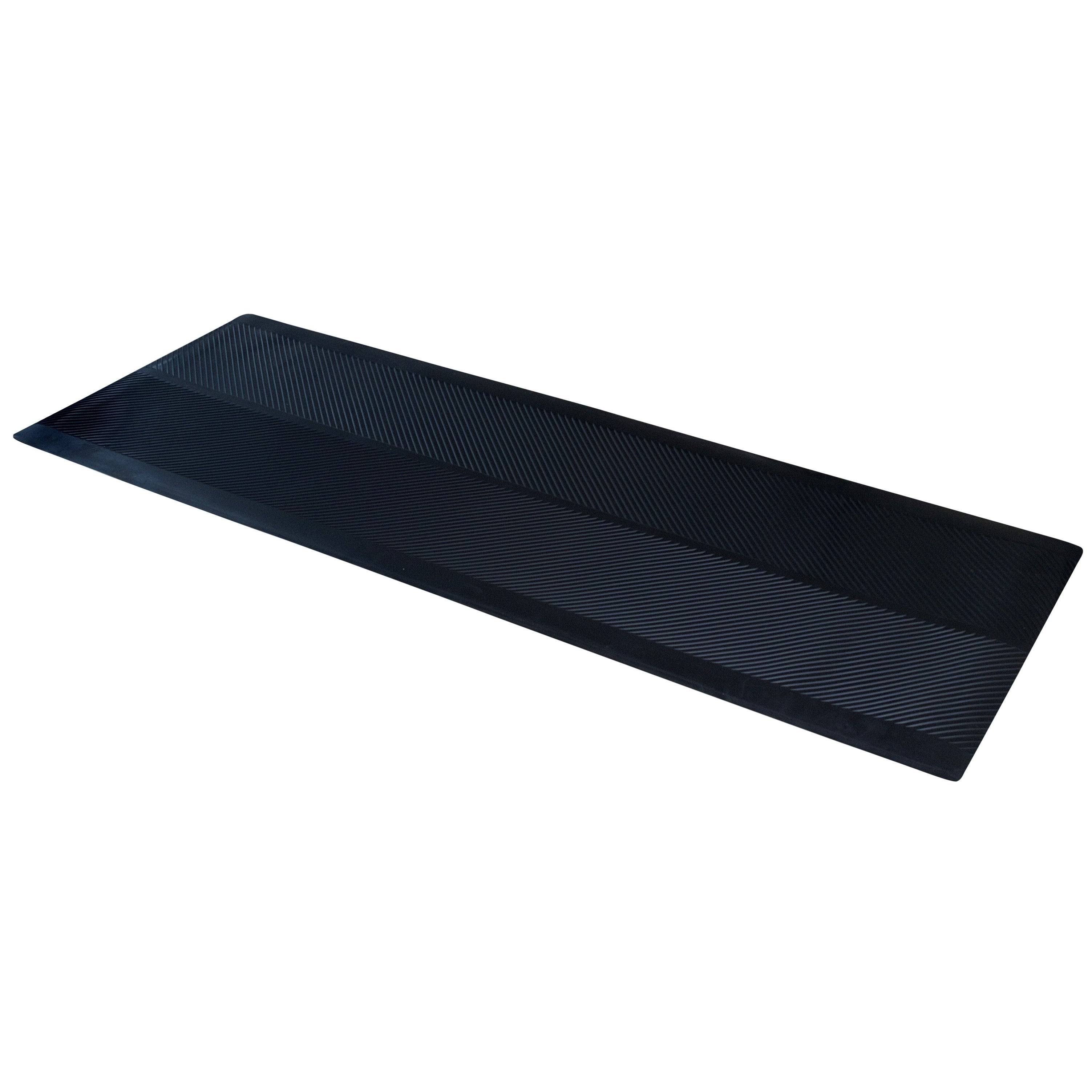 Climatex Indoor Outdoor Black 27 in. x 240 in. Rubber Runner Mat