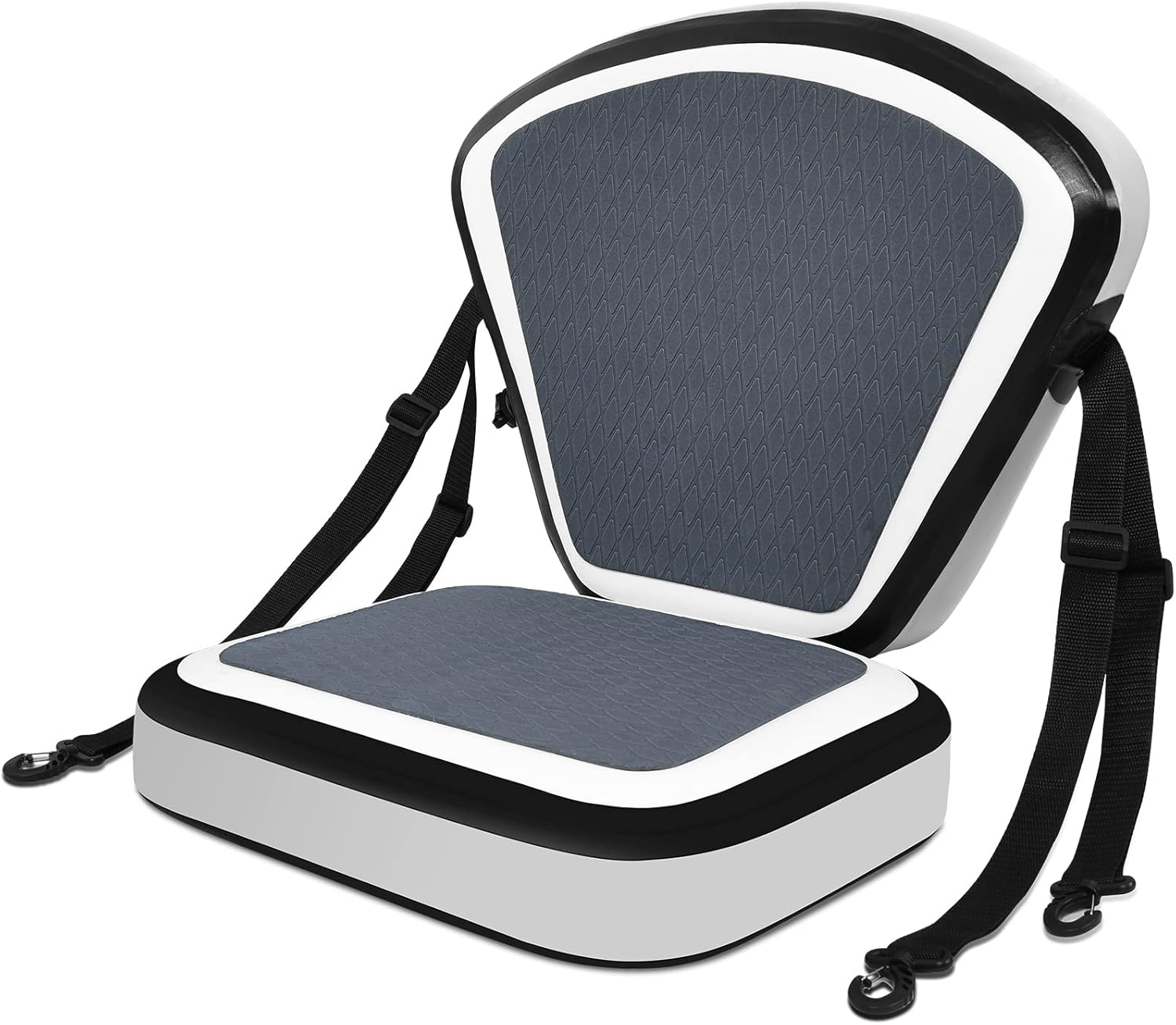 Valwix Inflatable Seat for Kayaks with Back Support, Adjustable Seat for Sit On Top Kayaks, Compatible for Stand Up Paddle Boards & Fishing Boats Pack of 2