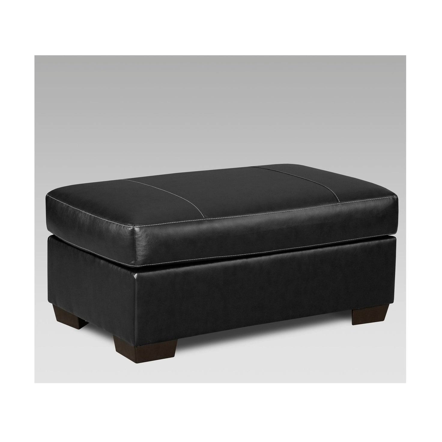 Chelsea Home Furniture Gardner Cocktail Ottoman, Black