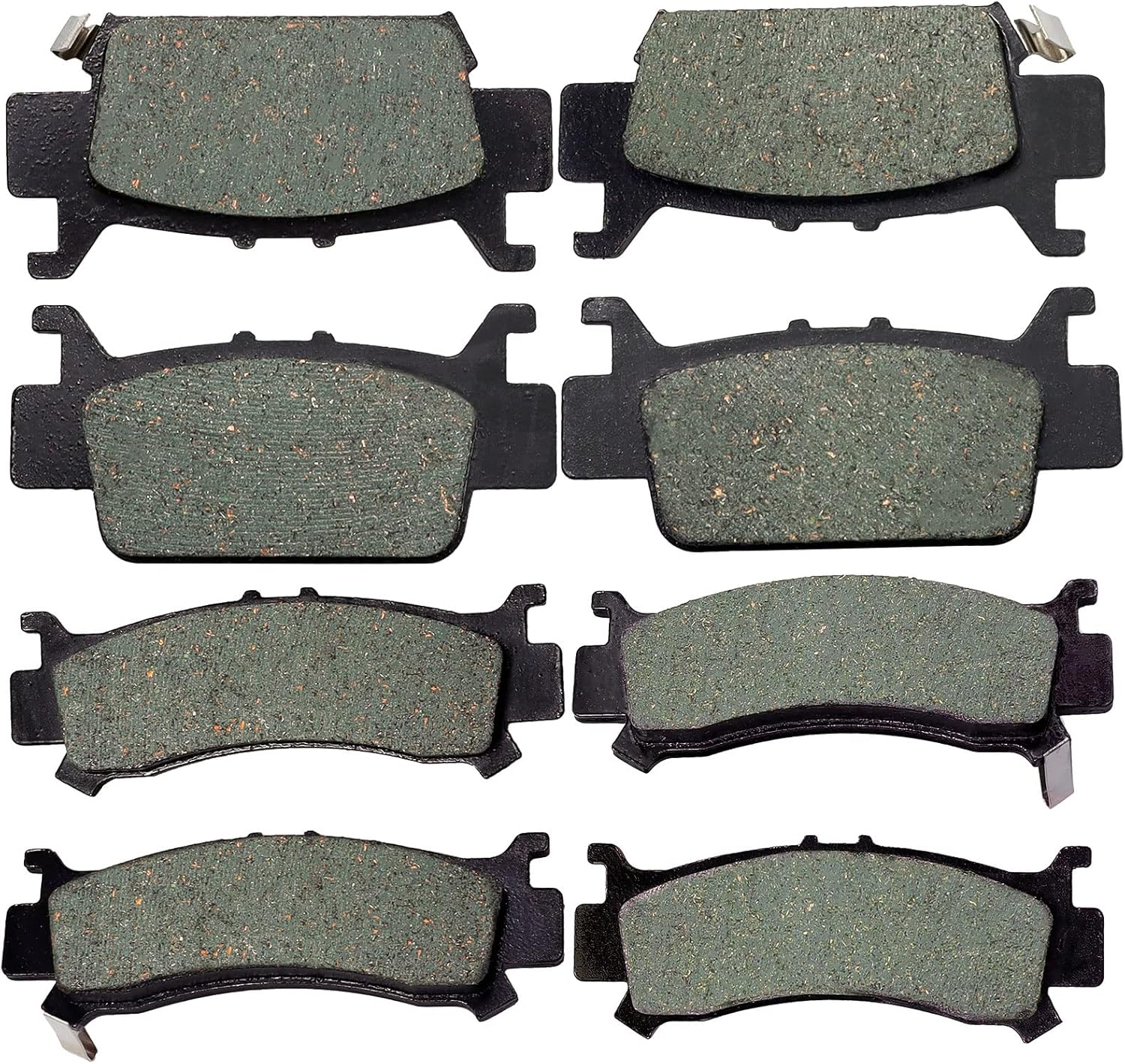 Brake Pads Front and Rear Compatible with Honda Pioneer 1000 1000-5 Talon 1000 1000R SXS Replace 06451-HL4-A01 06452-HL4-A01 06431-HL4-A01 06432-HL4-A01(4 Pairs)