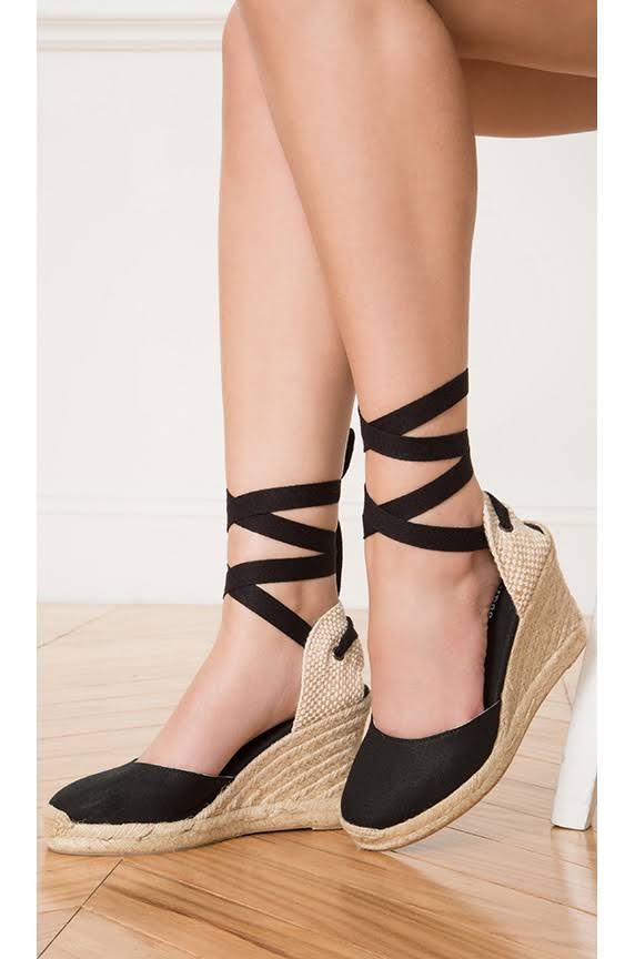 Soludos Classic Tall Wedge - Black / 9.5