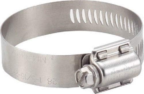 10 Pack Breeze 300-64H Aero-Seal Marine Grade Stainless Steel Hose Clamp Effective Diameter Range: 3-9/16
