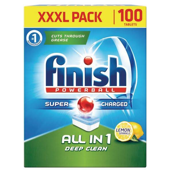 Finish All in 1 Dishwasher Tabs Lemon Pack of 100 3050449