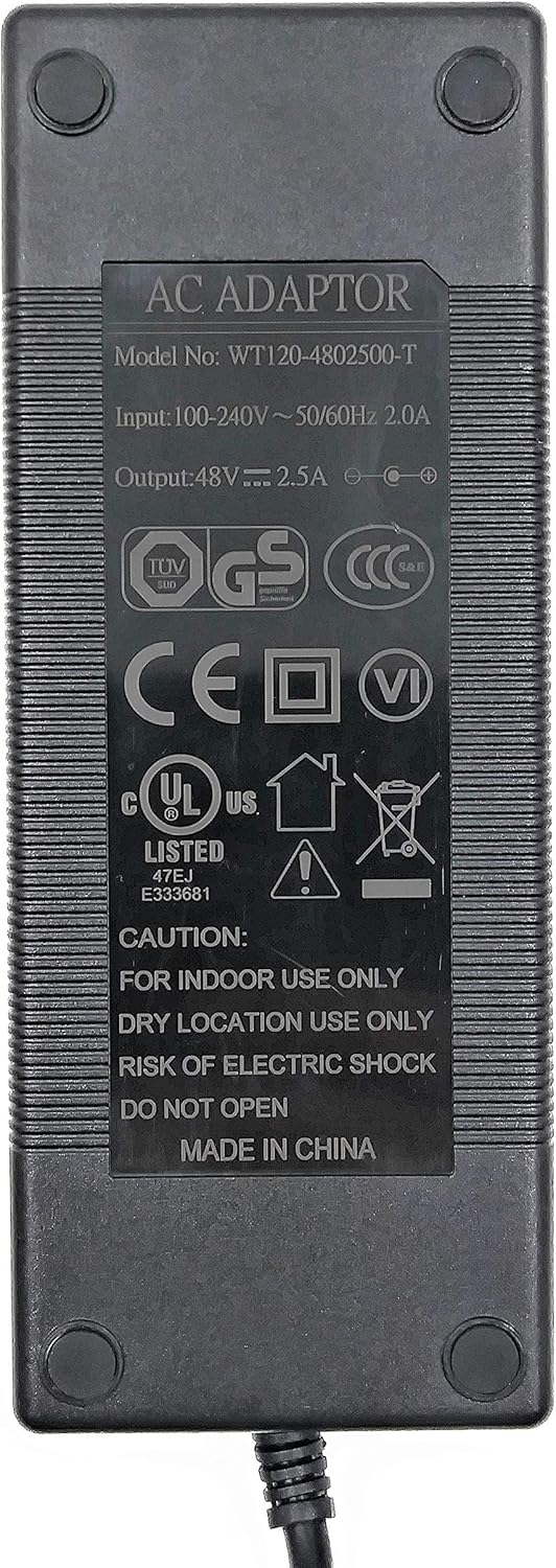PoE Texas UL/CE/FCC Certified DC Power Supply | 24, 48 and 56 Volt DC for Power Over Ethernet Applications (48 Volt 2.5 Amp 120 Watt) Pack of 2