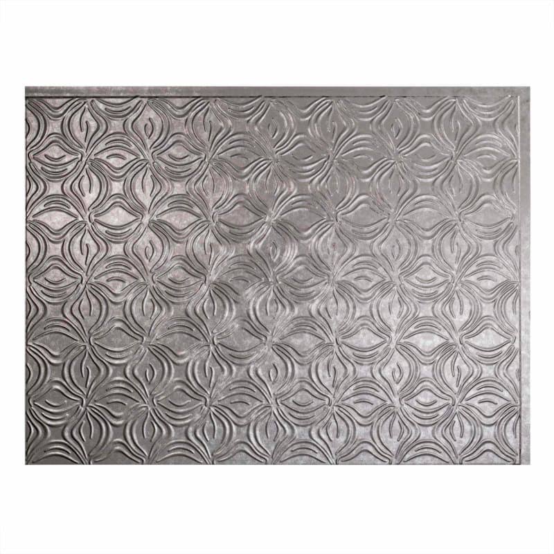 Fasade Lotus Backsplash in Galvanized Steel 15-square-foot Kit