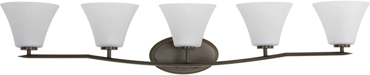 Progress Lighting P2016-20W Contemporary/Soft 5-100W Med Bath Bracket, Antique Bronze