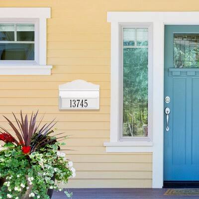 Colonial Wall Mailbox Package #2 (Mailbox and Plaque) 11257