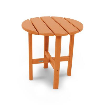 Plastic/Resin Side Table Ivy Terrace Color: Tangerine