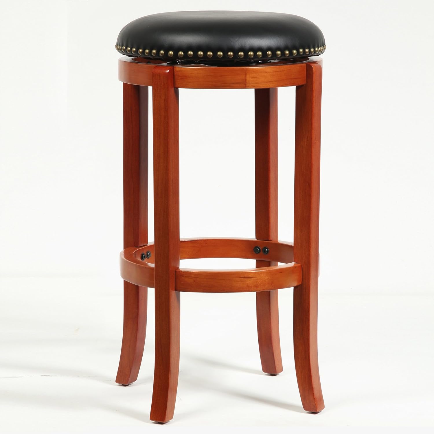 Boraam Magellan Counter Height Swivel Stool, 24-Inch, Brandy Pack of 2