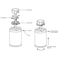 WAC Tube Architectural 5x22 LED Flush Mount - DS-CD05-F930-WT