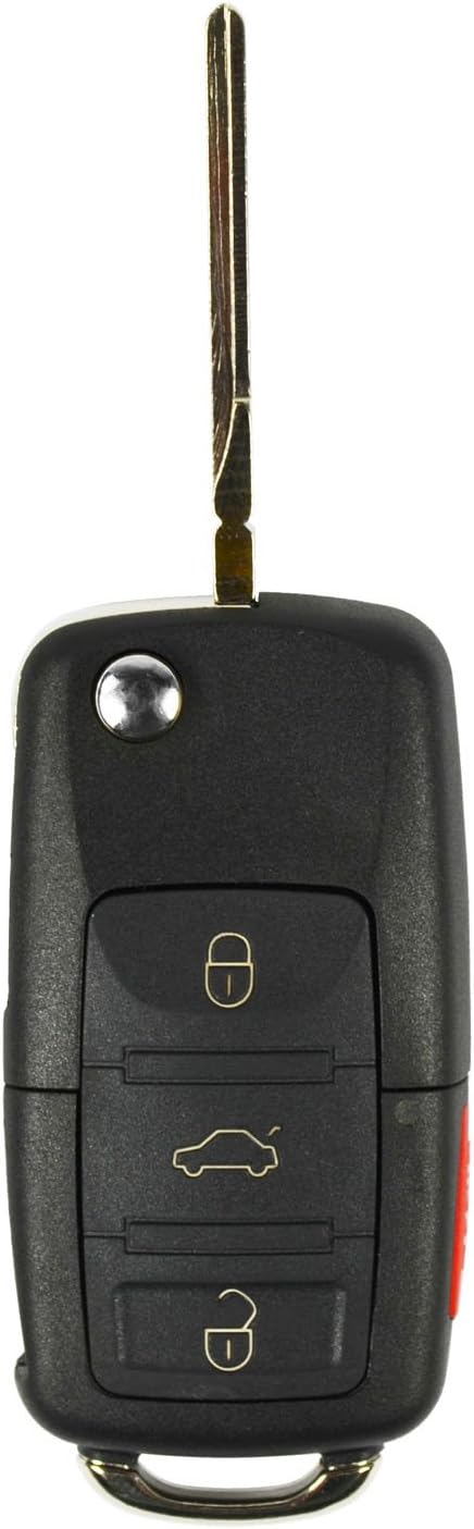 qualitykeylessplus Replacement Remote for FCC ID: NBG92596263 Keyless Entry Flip Key with Uncut Blade Pack of 2