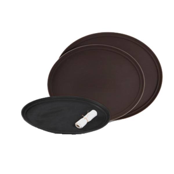 Get Enterprises - NS-2700-BK - 27 in x 22 in Oval Black Serving Tray