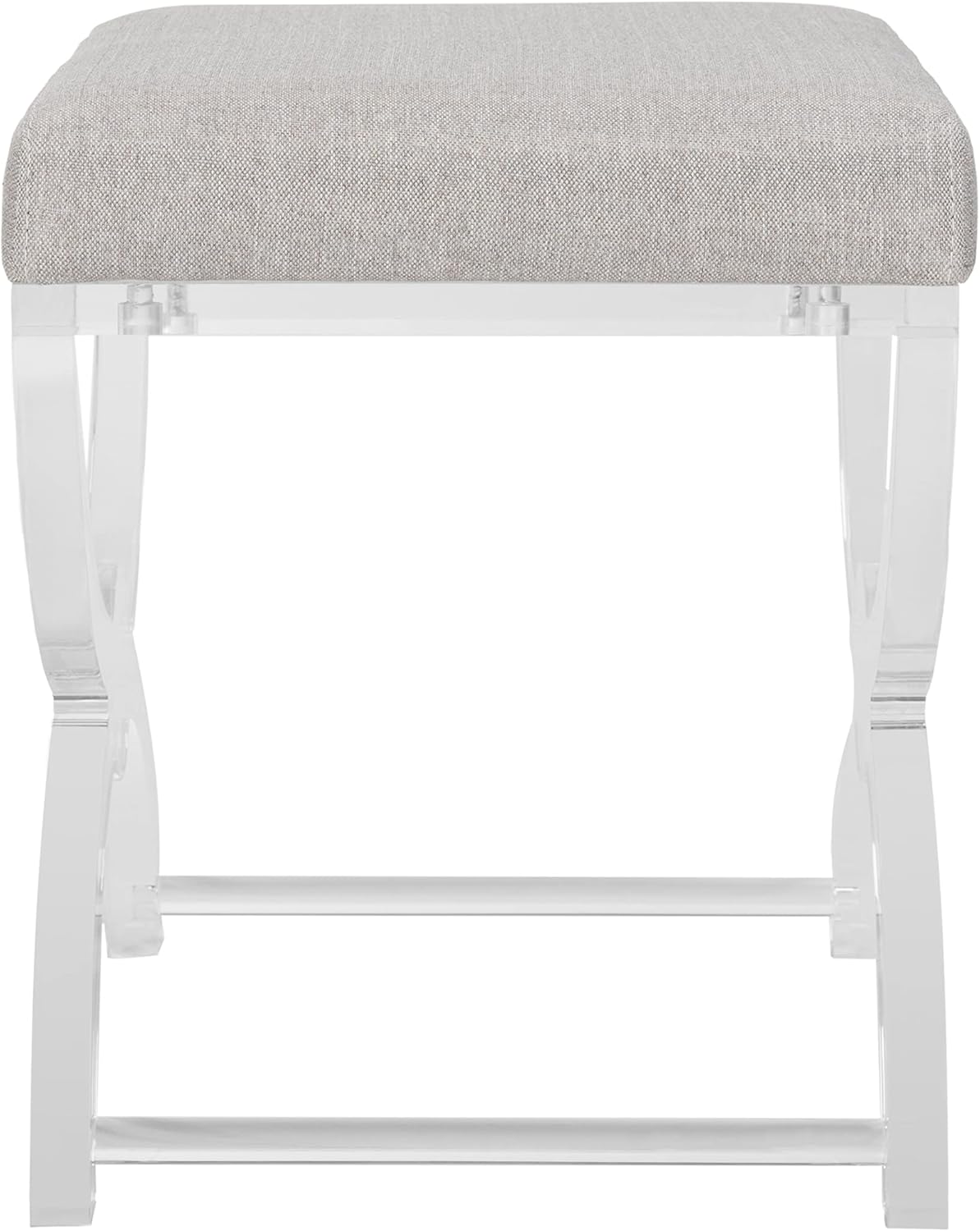 Safavieh Home Collection Delfina Clear Acrylic Ottoman,