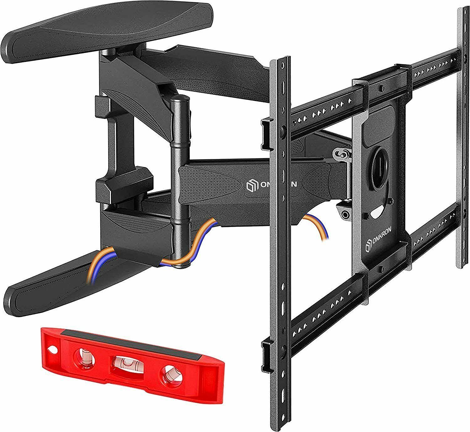 ONKRON TV Wall Mount Articulating Heavy Duty Bracket 42 to 70 inch LCD LED Flat Screen TVs Black (M6L)