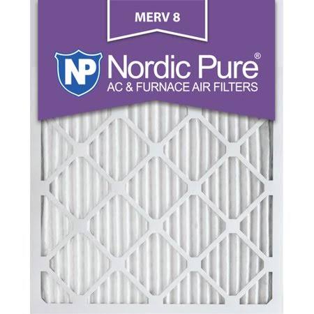 Nordic Pure 12x24x1 MERV 8 Pleated AC Furnace Air Filters 12 Pack