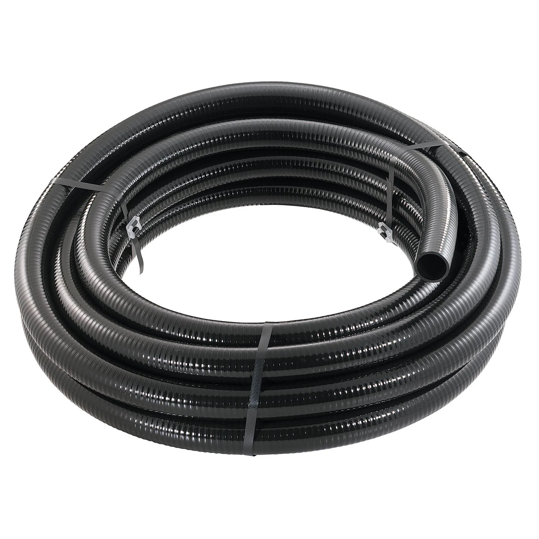 Little Giant 1.5 inch by 50 Feet T-1-1/2-50-BFPVC Flex PVC Tubing, Black 566183