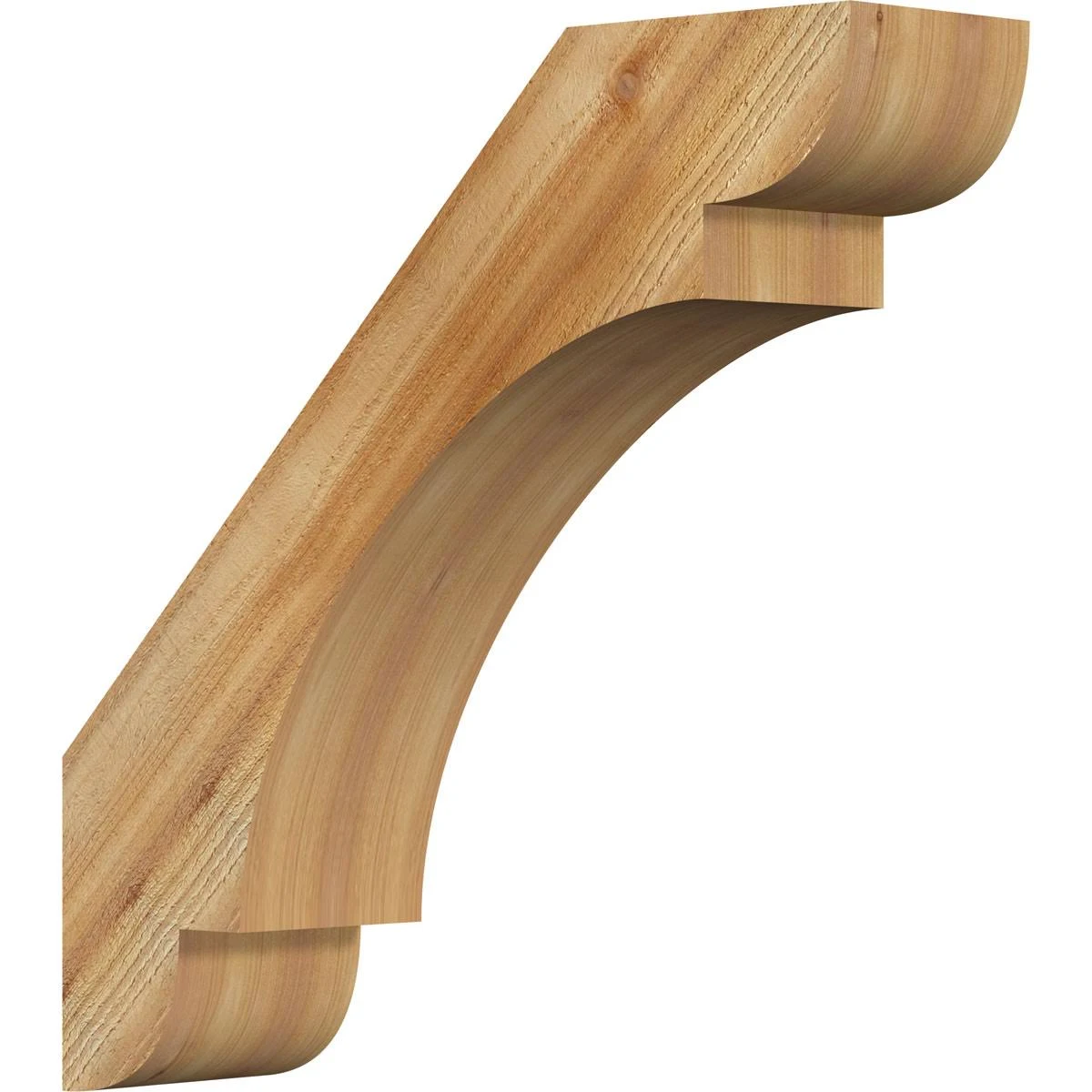 Ekena Millwork BRC06X24X24OLY00RWR Olympic Brace, 24x22D x 24x22H, 6x22W Western Red Cedar (Rough Sawn)