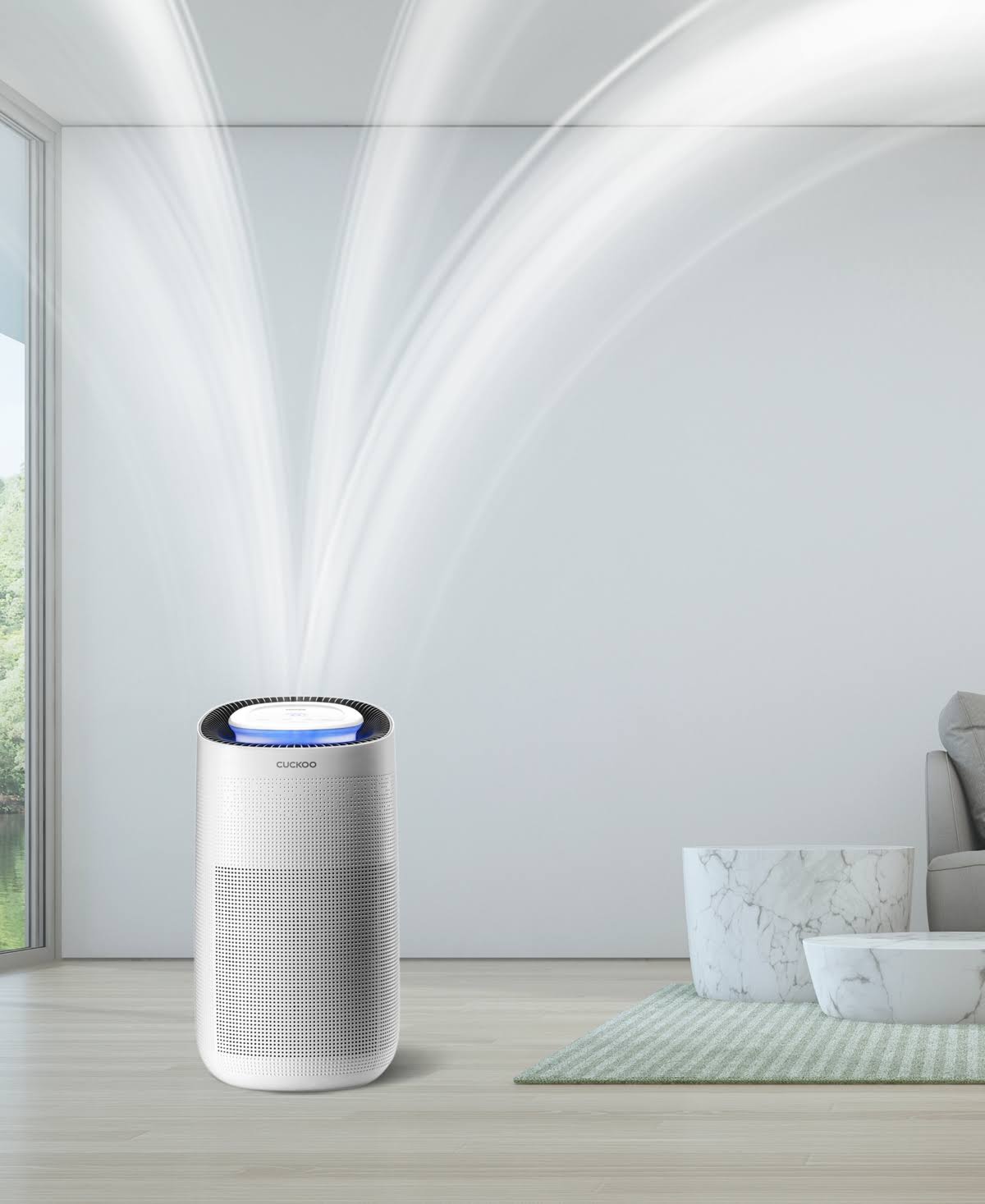 Cuckoo CAC-J1510FW True HEPA Air Purifier with 3-in-1 Filtration - White