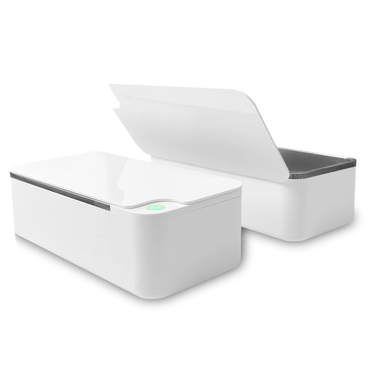 EZlucky Ultrasonic Jewelry Cleaner, 47kHz Portable and Low Noise Home Ultrasonic Cleaner for Jewelry, Eyeglasses, Watches, Rings, Silver, Necklaces, Pacifiers, Dentures, Shavers