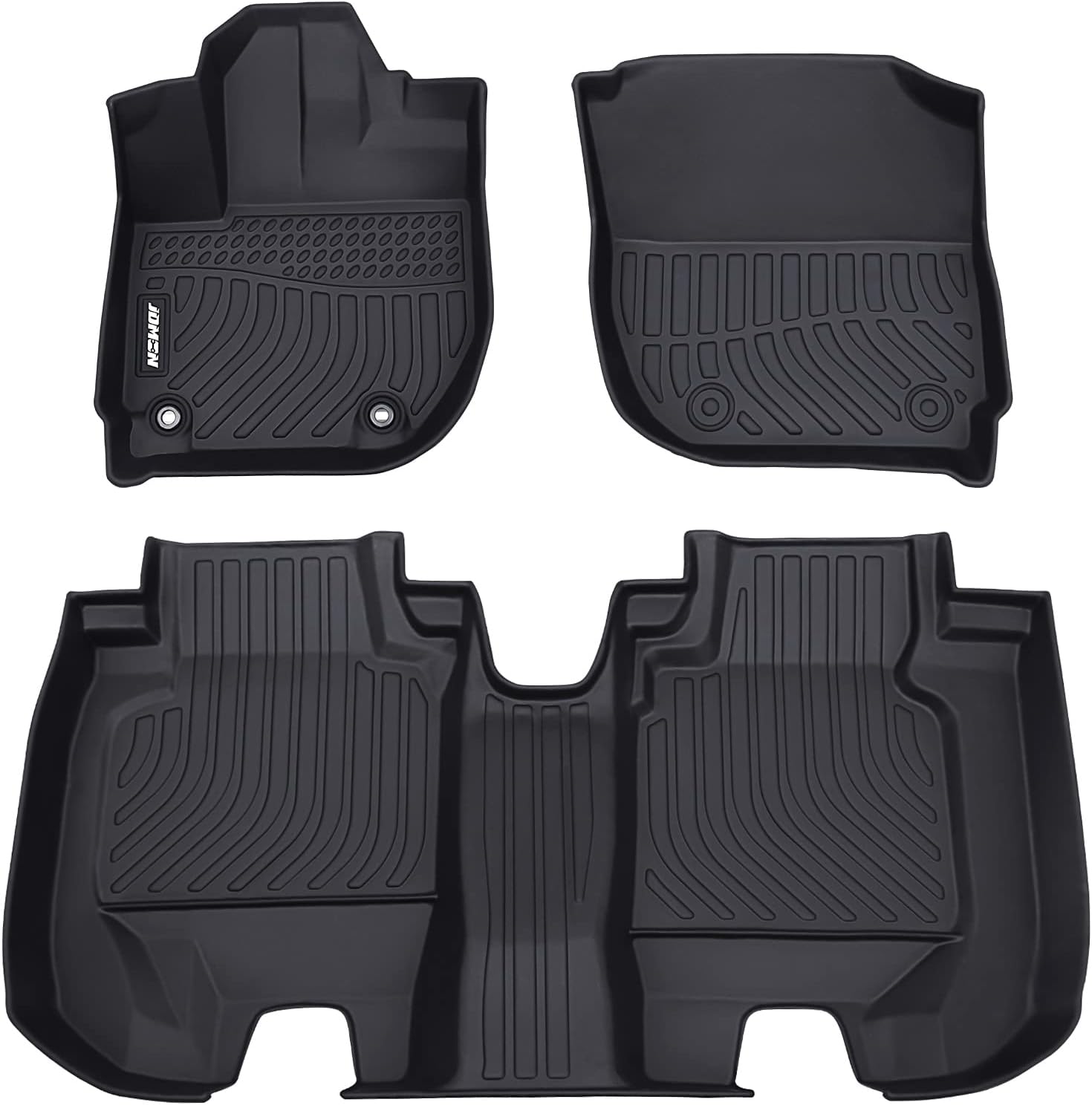 JDMON Floor Mats Compatible with Honda HR-V 2016-2022, All Weather Car Mat 2 Row Front & Rear Custom Fit Floor Liner Black