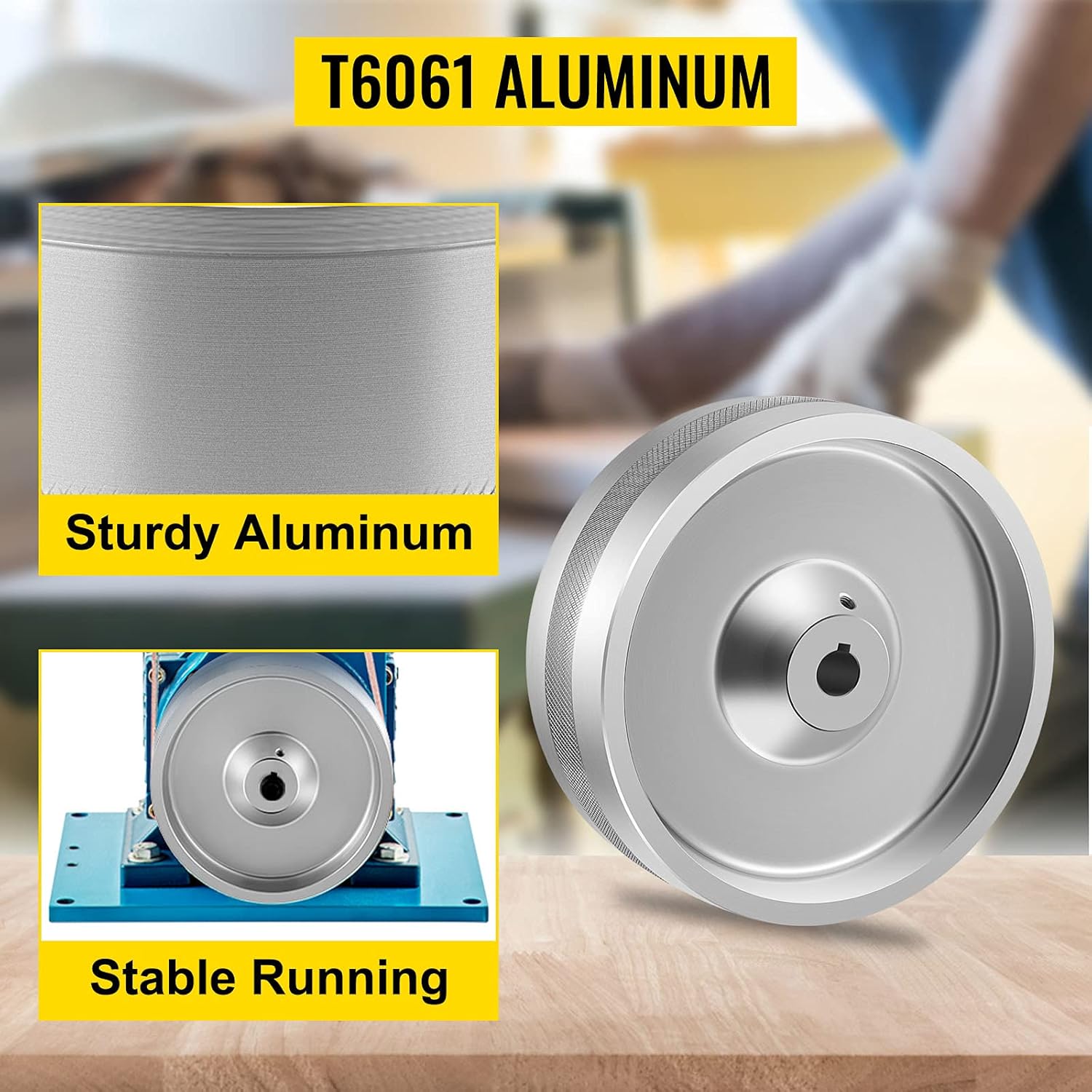 VEVOR Belt Grinder Drive Wheel 6